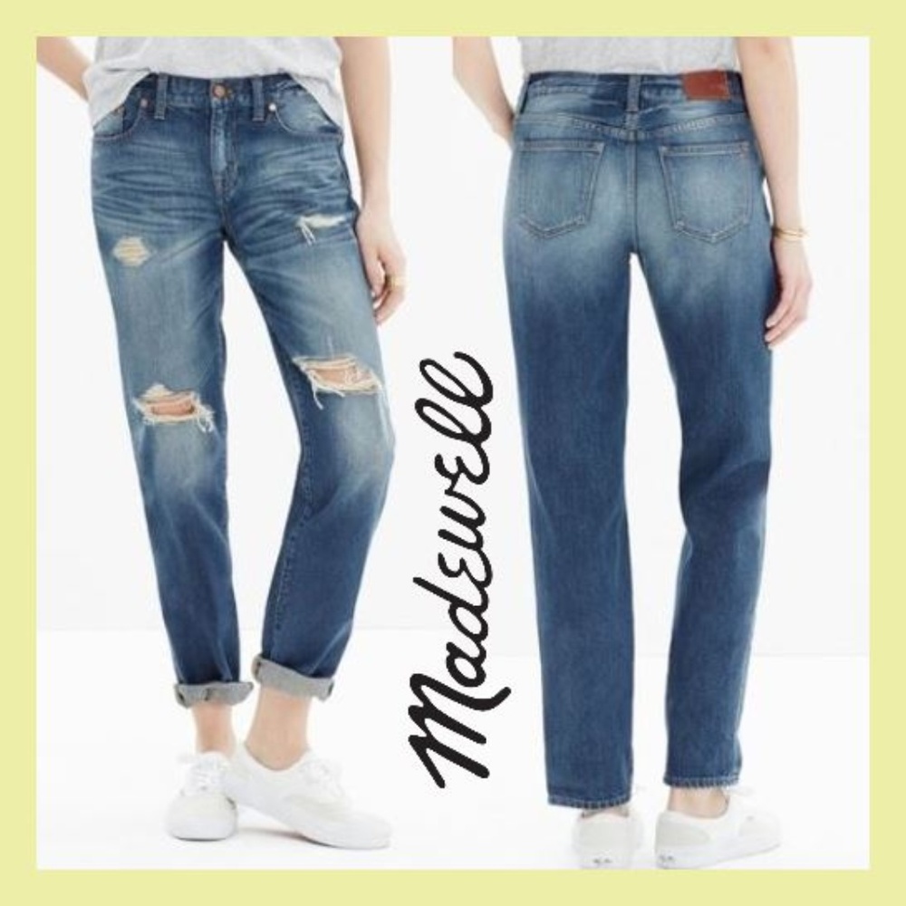 Madewell Boyjean Torn Up Jeans